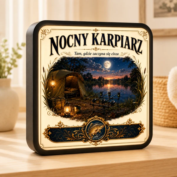 LUMIBOX dekoracyjny, pomysł na prezent, lampka dekoracyjna led z własnym wzorem zdjęciem napisem