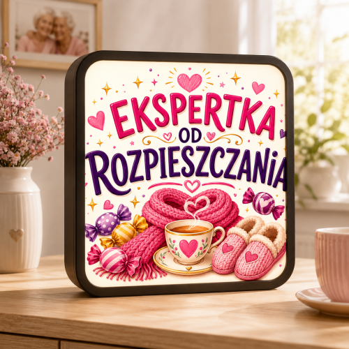 LUMIBOX dekoracyjny, pomysł na prezent, lampka dekoracyjna led z własnym wzorem zdjęciem napisem