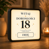 LUMIBOX dekoracyjny, pomysł na prezent, lampka dekoracyjna led z własnym wzorem zdjęciem napisem