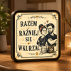 LUMIBOX dekoracyjny, pomysł na prezent, lampka dekoracyjna led z własnym wzorem zdjęciem napisem