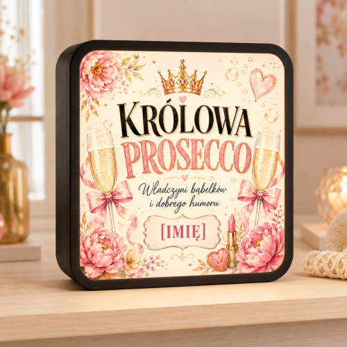 LUMIBOX dekoracyjny, pomysł na prezent, lampka dekoracyjna led z własnym wzorem zdjęciem napisem