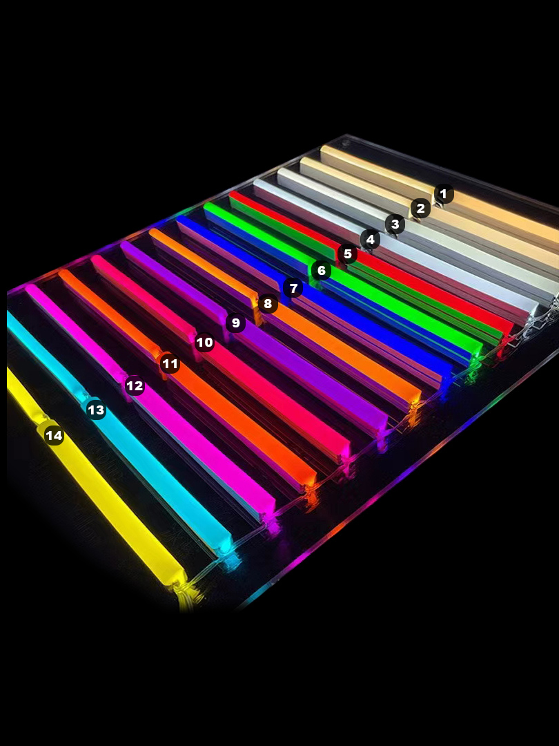 paleta kolorów led superneony